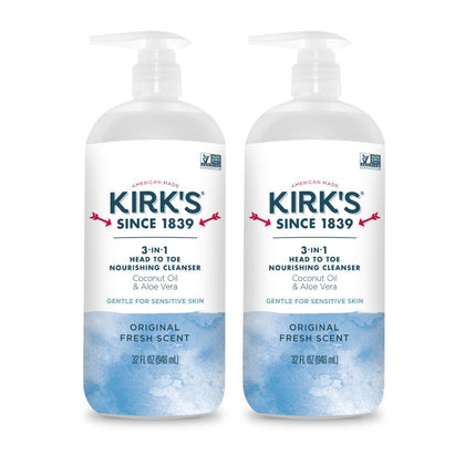 Kirk's 3-in-1 front packaging showing label and benefits for easy identification
