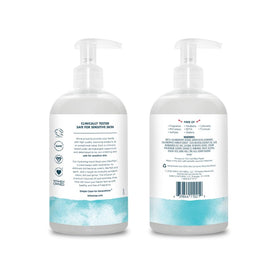 Kirk's back label with ingredients list and odor-neutralizing information