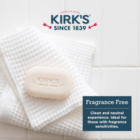 Kirk's label with ingredients and certifications, transparency and trust