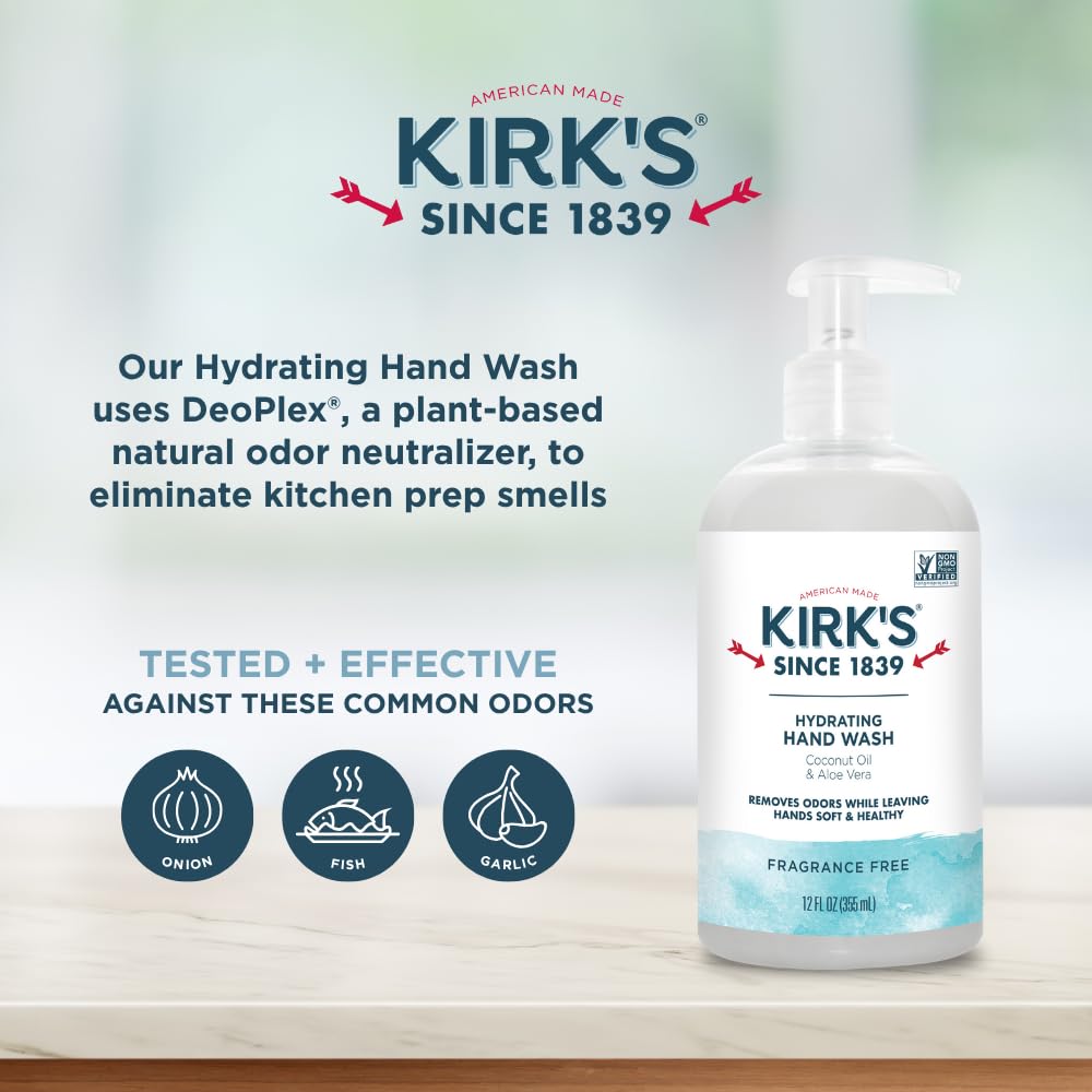 Kirk's creamy lather close-up demonstrating moisturizing coconut oil