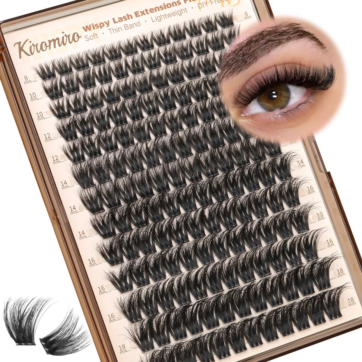Kiromiro front packaging showing product count and mixed lengths for easy selection