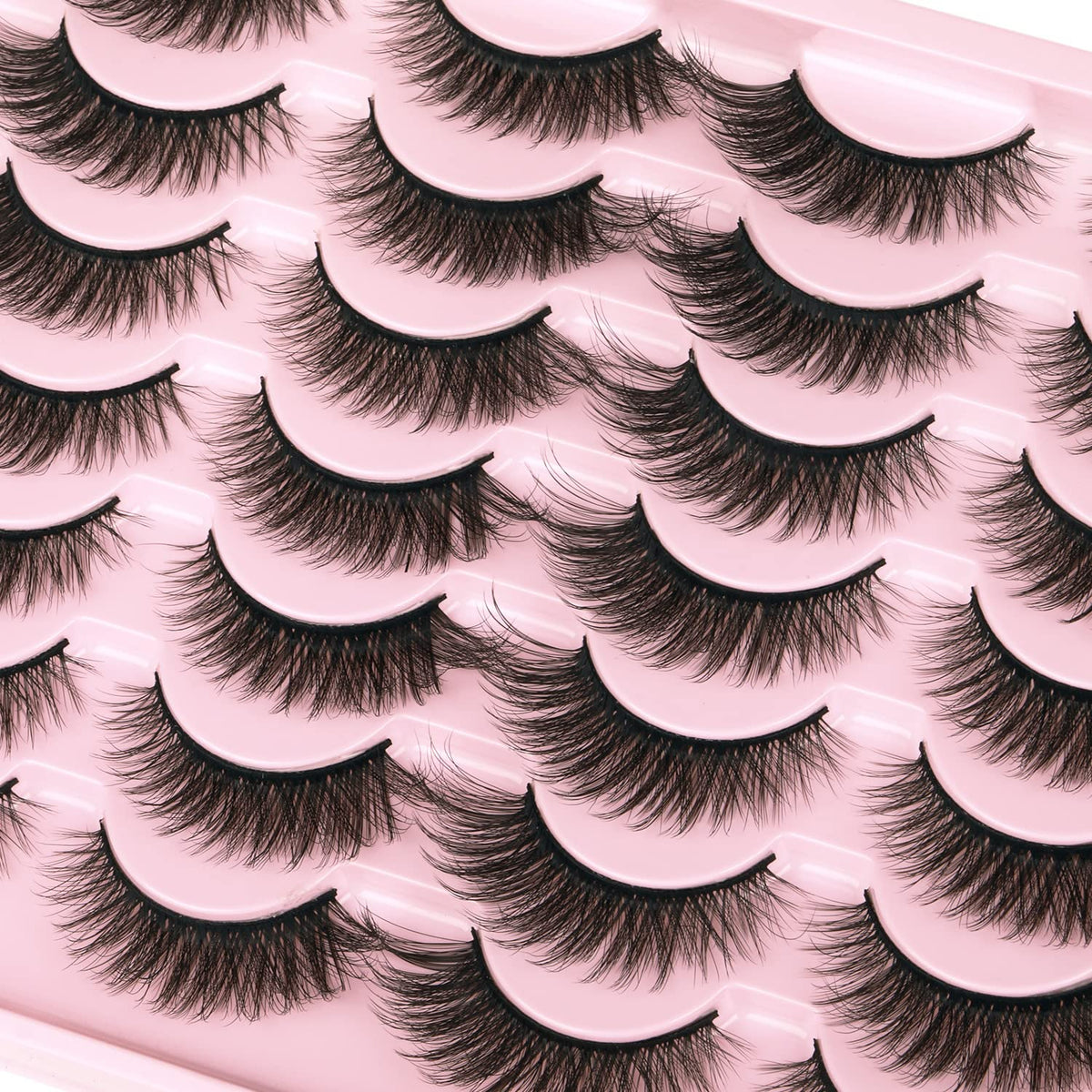 Kiromiro opened pack with lashes and label showing reusable benefit