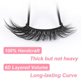 Kiromiro lashes applied on model demonstrating subtle cat-eye lift