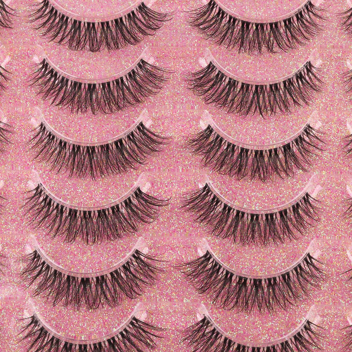 Kiromiro lashes next to ruler showing 14mm length for scale and fit