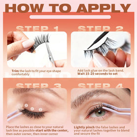 Kiromiro lashes styled for evening makeup to enhance photos