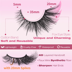 Kiromiro side profile on eye displaying lifted cat-eye effect and enhanced length