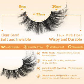 Kiromiro single pair next to ruler showing 8–20mm sizing benefit