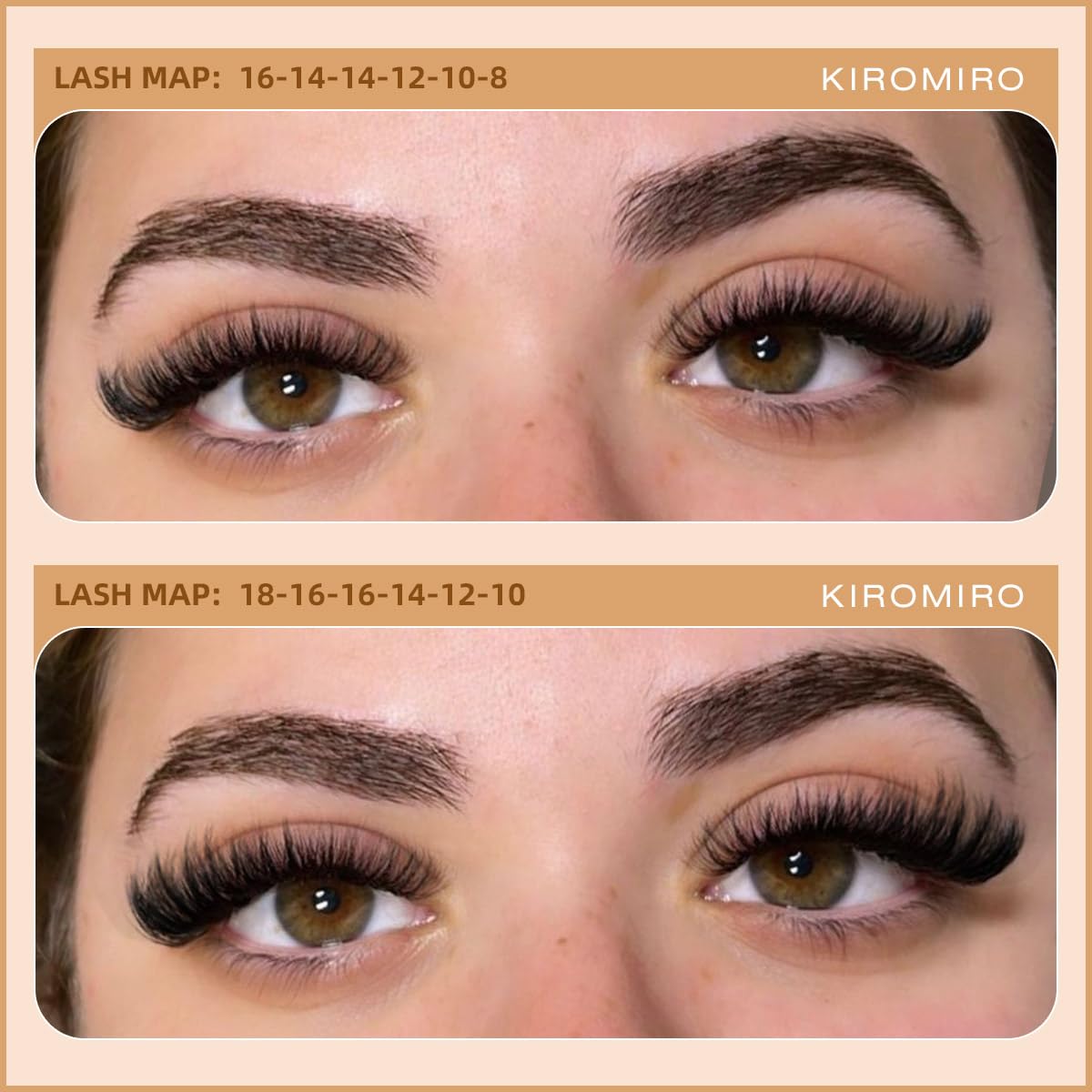 Kiromiro fiber texture close-up showing fluffy lashes for natural volume