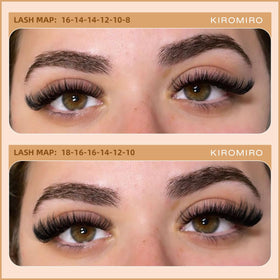 Kiromiro fiber texture close-up showing fluffy lashes for natural volume