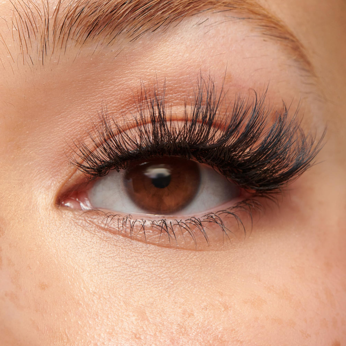 KISS Avant-Garde close-up of faux mink fibers showing natural sheen