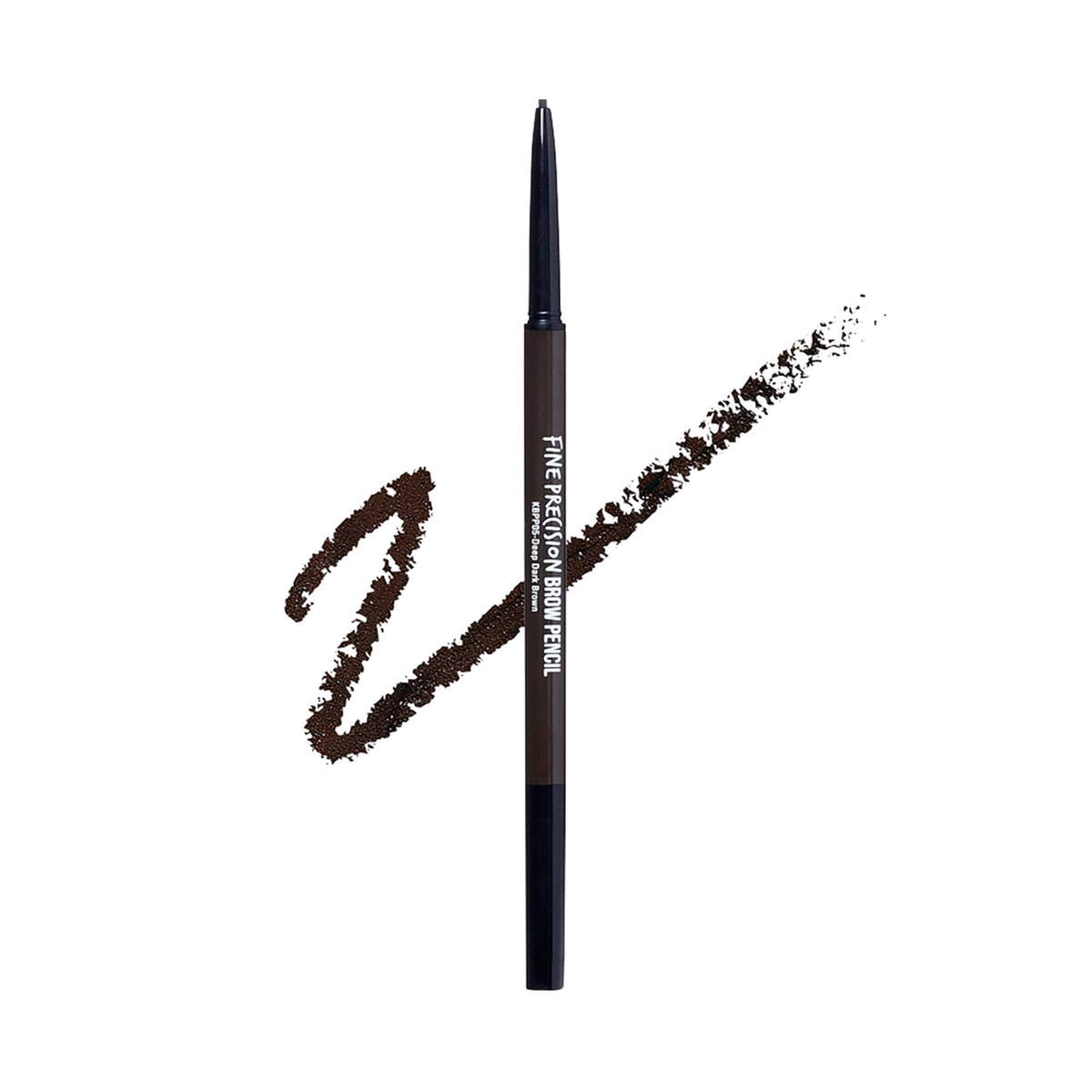 Kiss brow pencil front packaging showing product and shade for easy selection