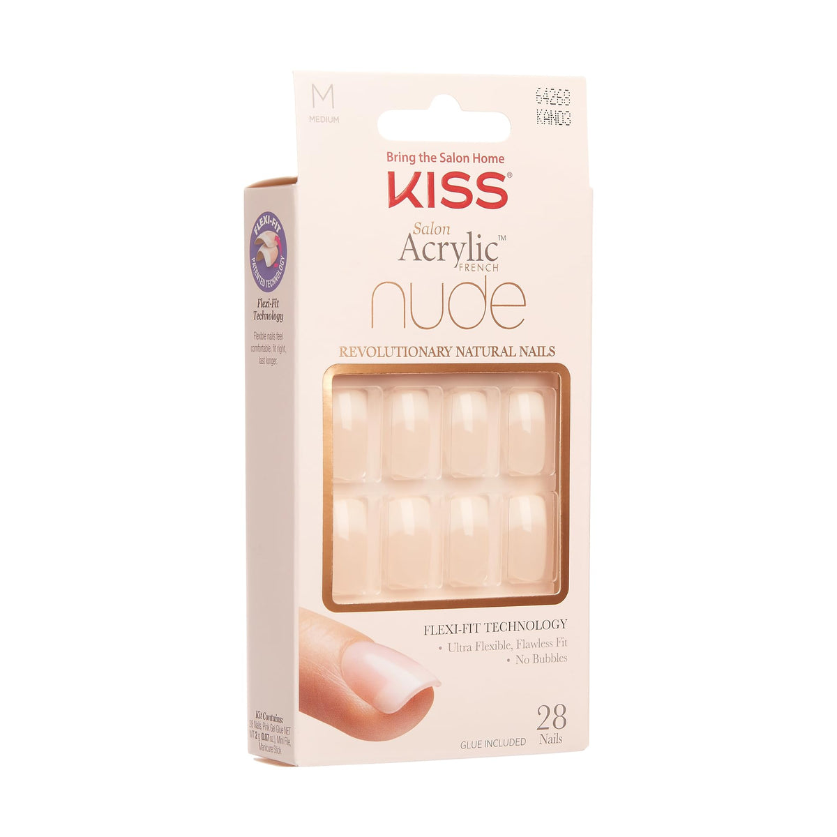 KISS close-up of Cashmere smile line detail, natural nude finish and seamless edge