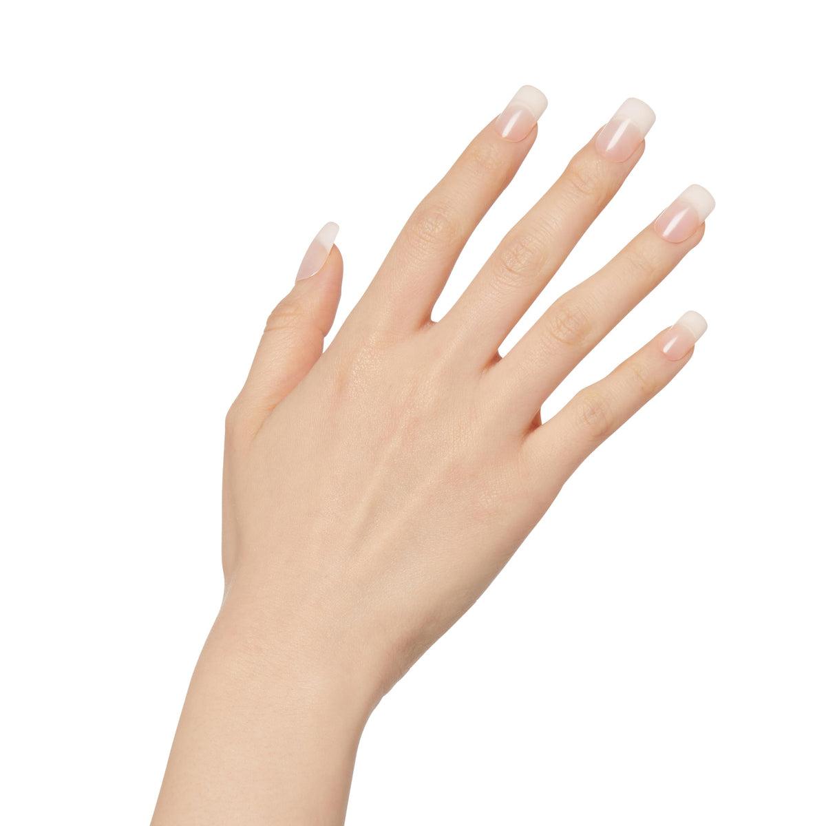 KISS side profile highlighting thin cuticle edge for a seamless natural transition benefit