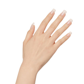 KISS side profile highlighting thin cuticle edge for a seamless natural transition benefit