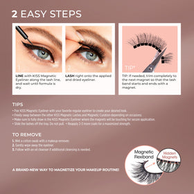 KISS precision felt-tip liner illustrating controlled application and neat line