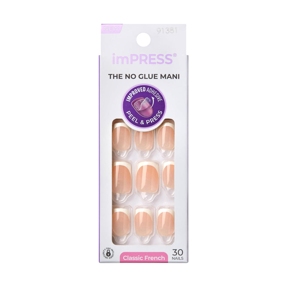 KISS front packaging showing Classic French kit with clean presentation and quick use benefit