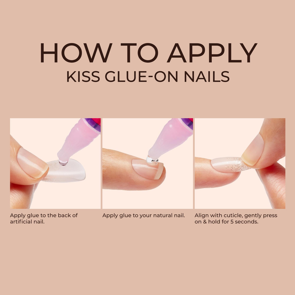 KISS nails styled with outfit portraying effortless salon-style confidence