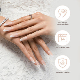 KISS gentle removal process showing safe take-off and nail protection