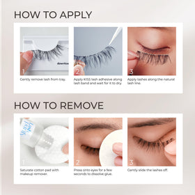 KISS demonstration of cleaning lashes to maintain reusable condition