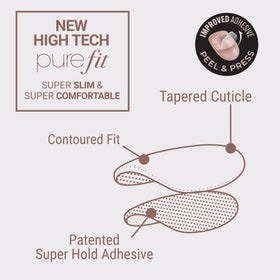 KISS metallic chrome nail close-up highlighting glossy mirror-like finish benefit