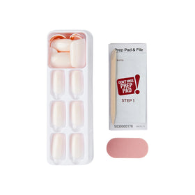 KISS close-up of medium squoval nail shape highlighting smooth finish benefit