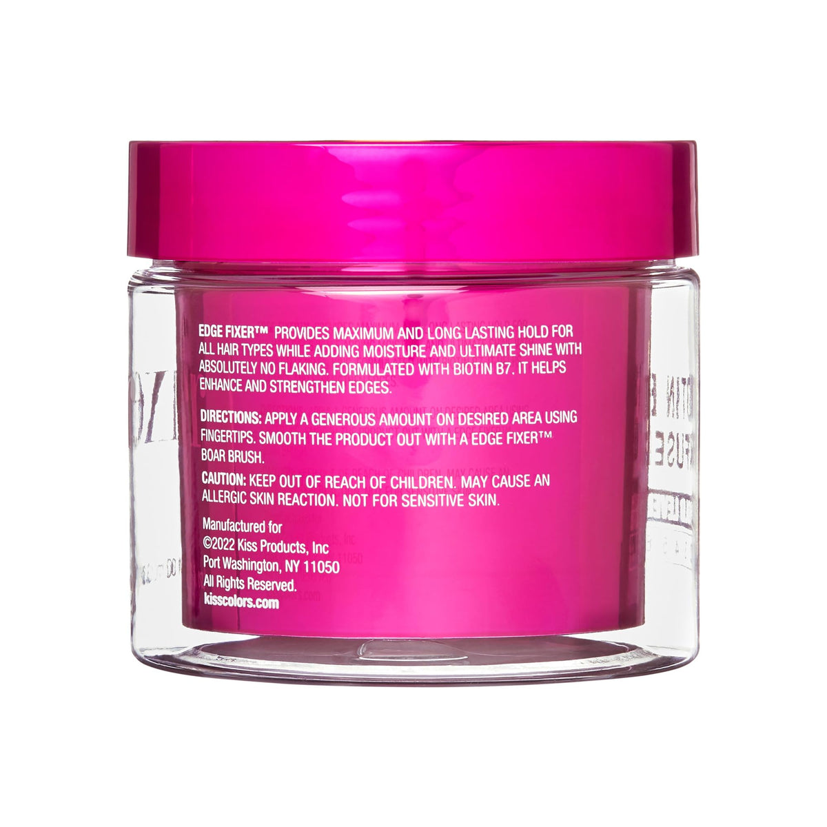 KISS COLORS & CARE jar on vanity showing everyday styling convenience benefit