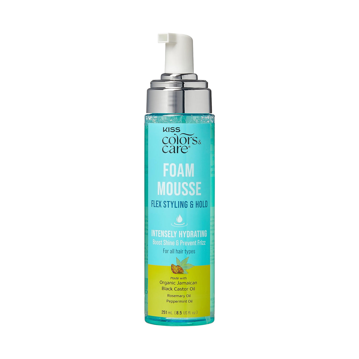 KISS COLORS & CARE defined curls after application showing reduced frizz