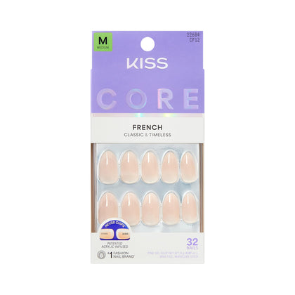 KISS Core front packaging showing kit contents and neat presentation benefit