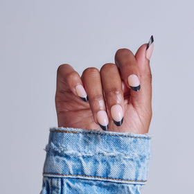 KISS close-up of nail surface highlighting durable acrylic-infused texture