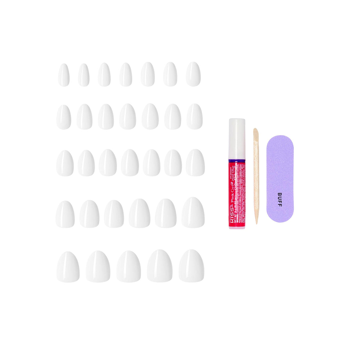 KISS mini file and manicure stick for easy shaping and prep