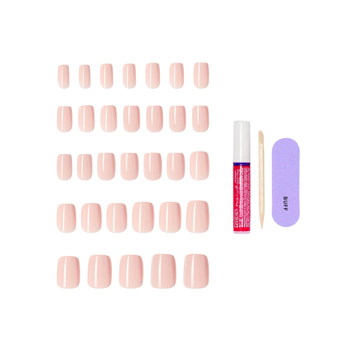 KISS array of nail sizes demonstrating better fit for each finger