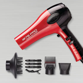 KISS dryer with diffuser attached adding volume and enhancing natural curls