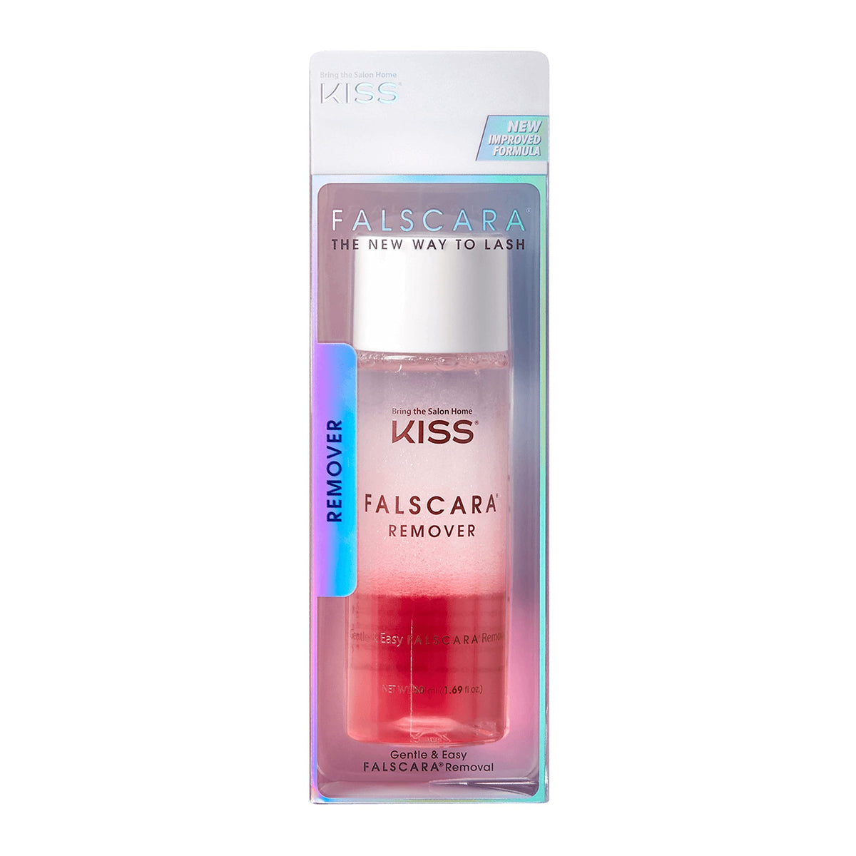 KISS front packaging of FALSCARA kit shows components and benefits