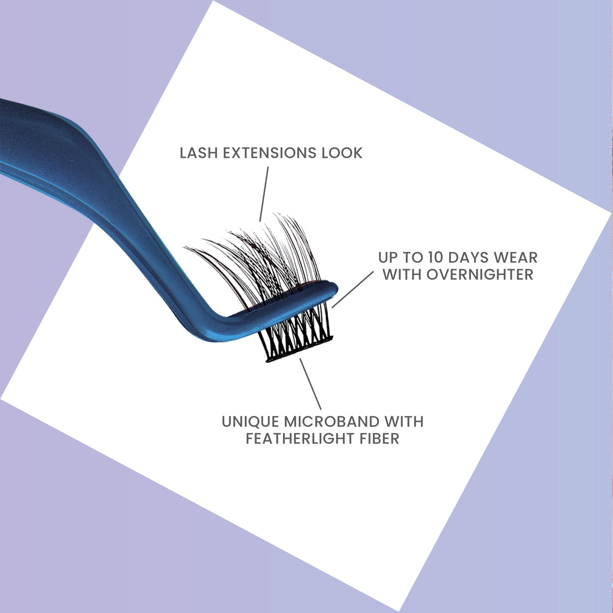 KISS FALSCARA lash wisps detail showing featherlight fibers and natural finish