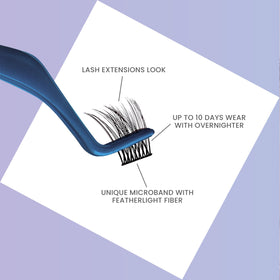KISS FALSCARA lash wisps detail showing featherlight fibers and natural finish