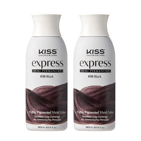 KISS front packaging showing two 3.5 oz tubes and shade label for easy selection