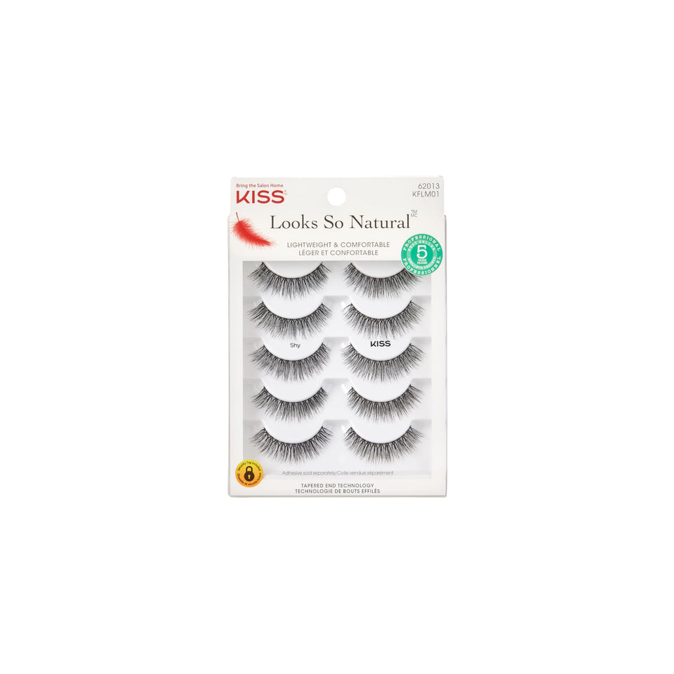 KISS front packaging showing five pairs and product name, clear benefit visibility