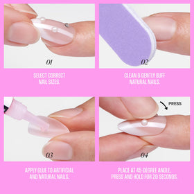KISS Glam texture and glossy finish close-up showing durable shine and chip resistance