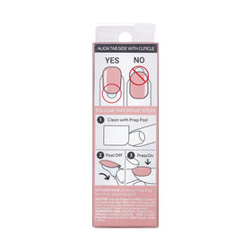 KISS side profile of a press-on nail showing contoured PureFit shape for seamless fit