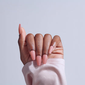 KISS close-up on nail surface texture for natural-looking finish