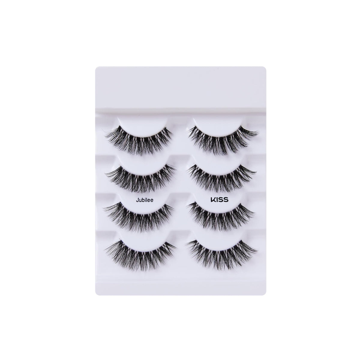KISS Jubilee on model demonstrating natural daytime eyelash enhancement
