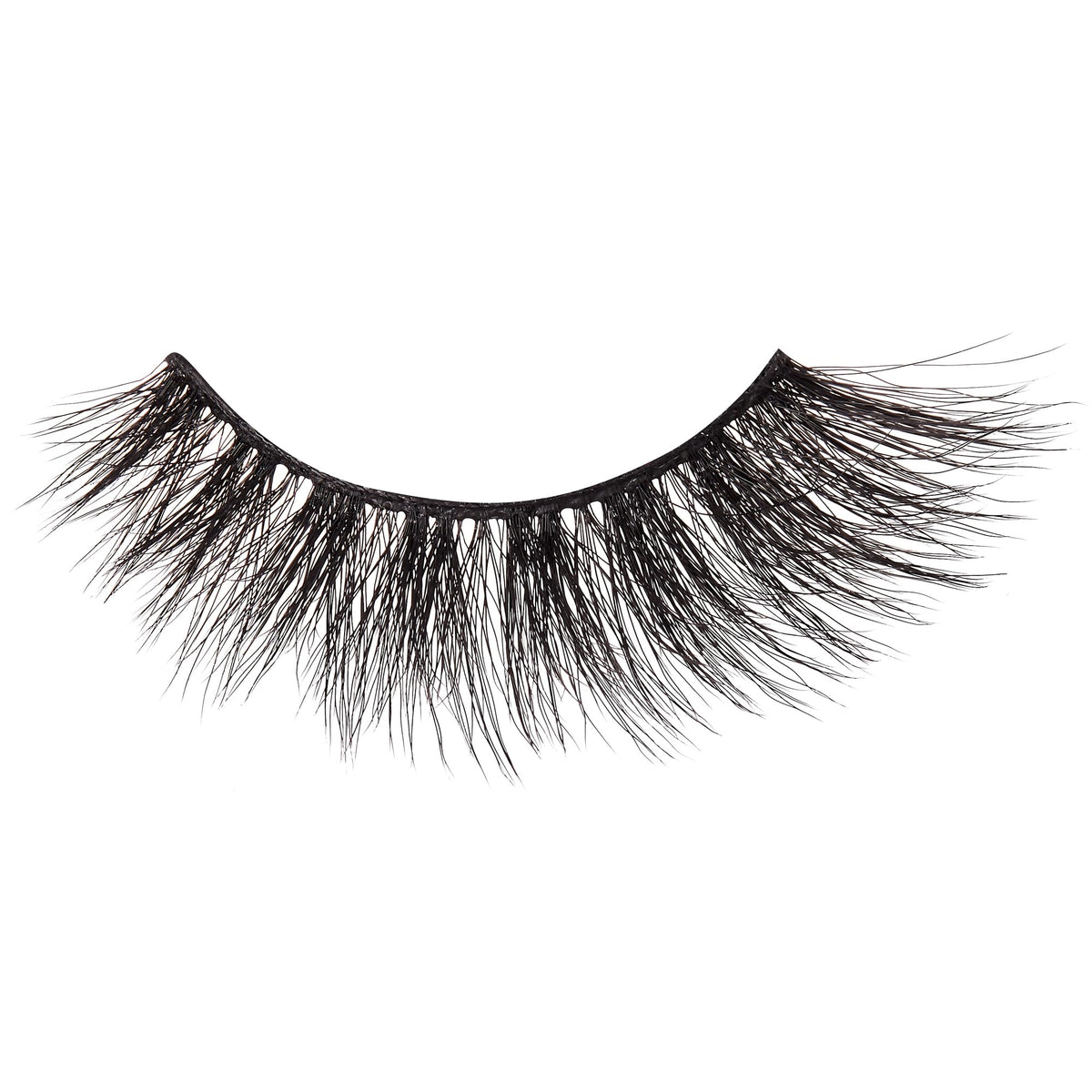 KISS lash strip in hand during application demonstrating easy placement