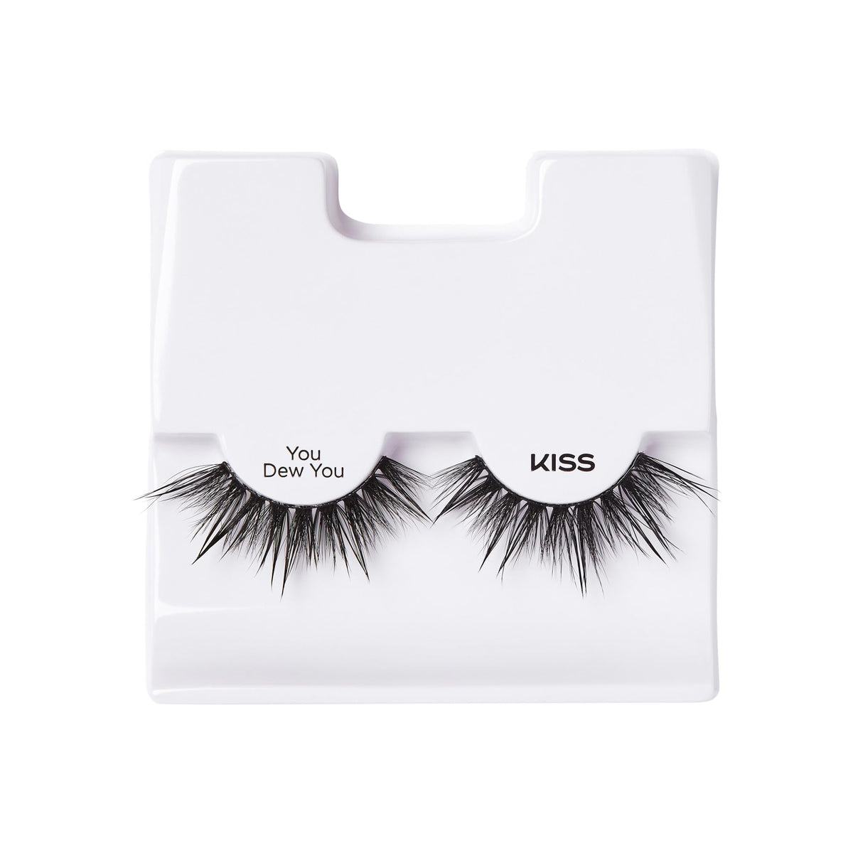 KISS Lash Drip clusters held in hand to show size and reusable convenience