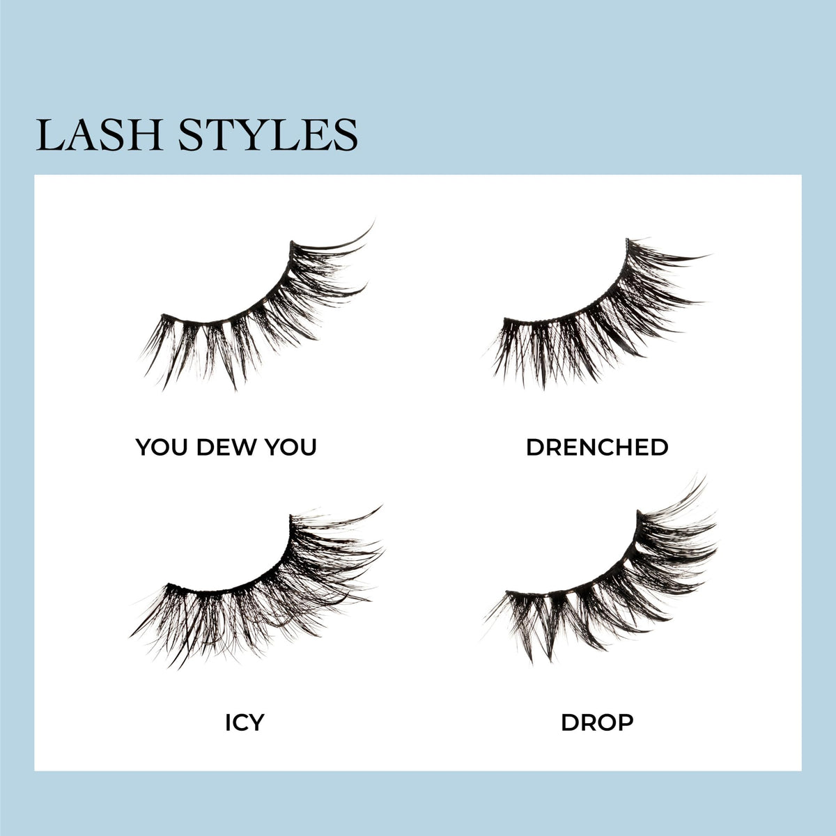 KISS Lash Drip side profile showing multi-length strands for layered lift