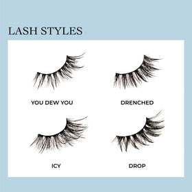 KISS Lash Drip side profile showing multi-length strands for layered lift