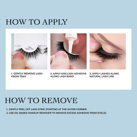 KISS Lash Drip displayed with adhesive and applicator for simple at-home use