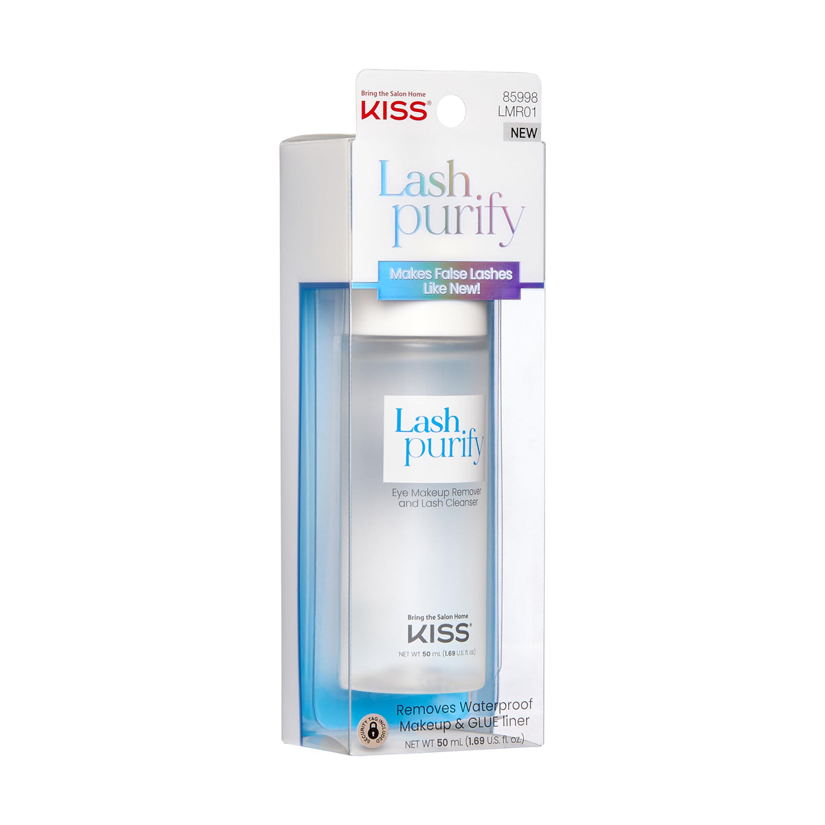 KISS in use removing strip lash without tugging to protect natural lashes