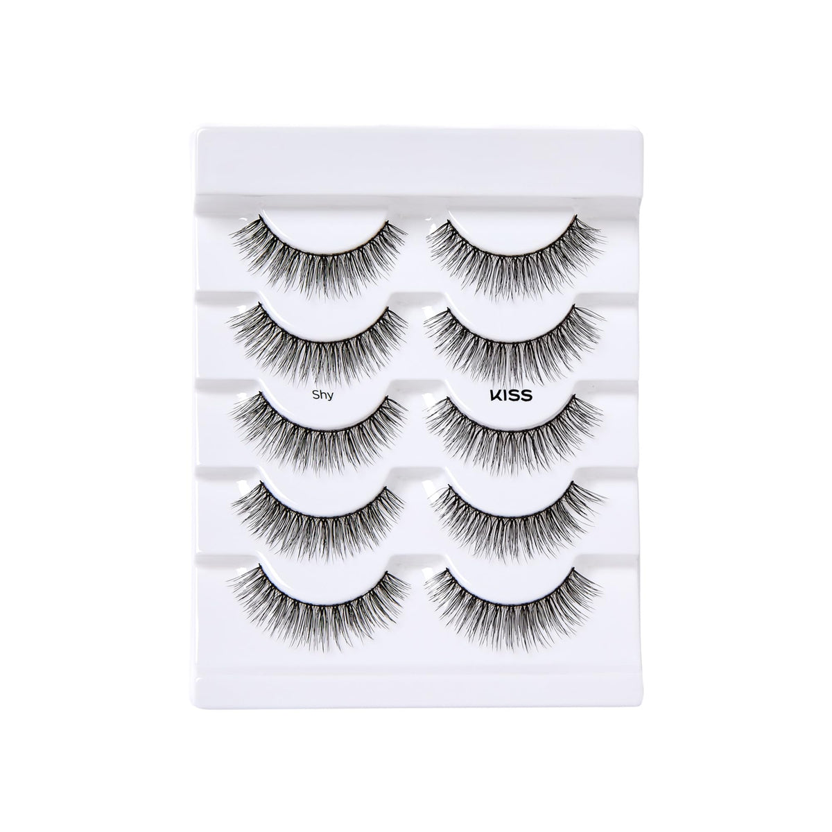 KISS lashes held in hand to show 12mm size and wearable scale