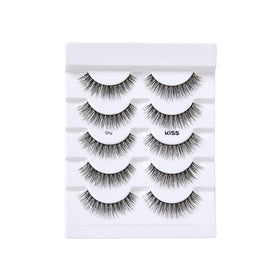 KISS lashes held in hand to show 12mm size and wearable scale