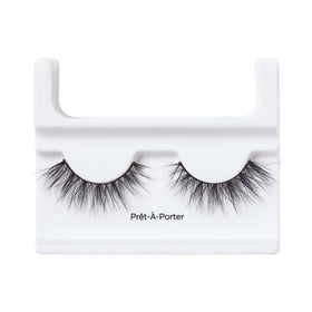 KISS lashes on model side profile demonstrating lifted curl and enhanced eye definition benefit visibility